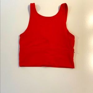 Lululemon Size 6 Power Pivot Cropped Tank Top